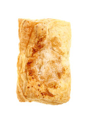 Puff pastry isolate on white