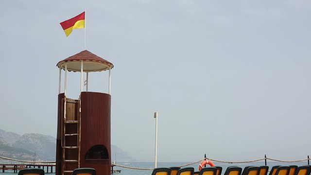 Lifeguard on duty. Kemer Turkey