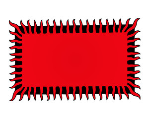 Fire flame. Abstract wave background. Vector illustration.