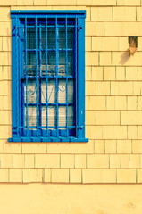 Vintage blue window