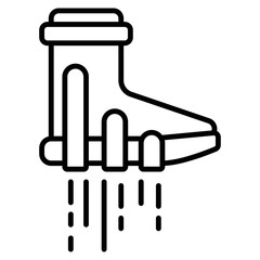 boot icon. sign design