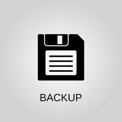 Backup icon. Backup symbol. Flat design. Stock - Vector illustration