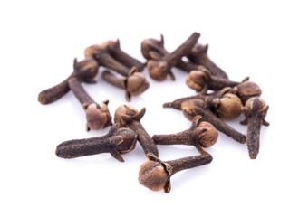 dry Cloves isolated on white background