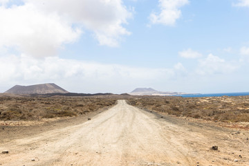 Caminos de la isla de la Graciosa