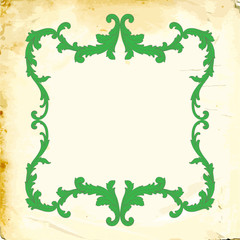 Vector baroque of vintage elements for design. 