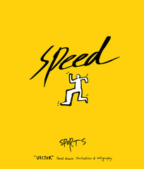 스포츠 포스터 / 손으로 그린 스포츠 그림