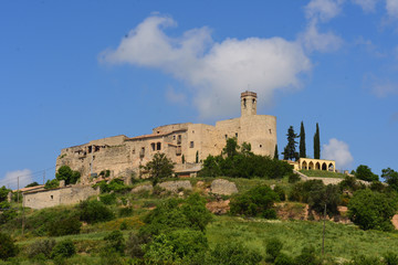 Fototapeta na wymiar Monfalco Murallat, la Segarra, LLeida province, Catalonia, Spain