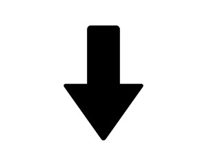 arrow down icon design illustration,glyph style design, designed for web and app