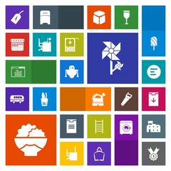 Modern, simple, colorful vector icon set with well, shipping, mobile, schedule, delivery, package, award, food, download, floral, grain, day, analytics, observatory, rice, app, tag, white, work icons