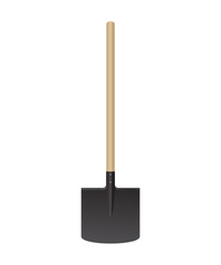 Large shovel for snow removal. Construction work. Vector illustration.