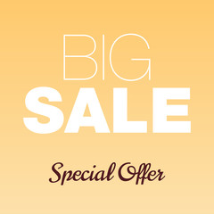 Big Sale Special Offer Yellow