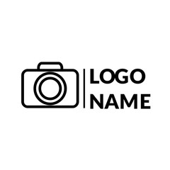 camera logo vector icon illustration
