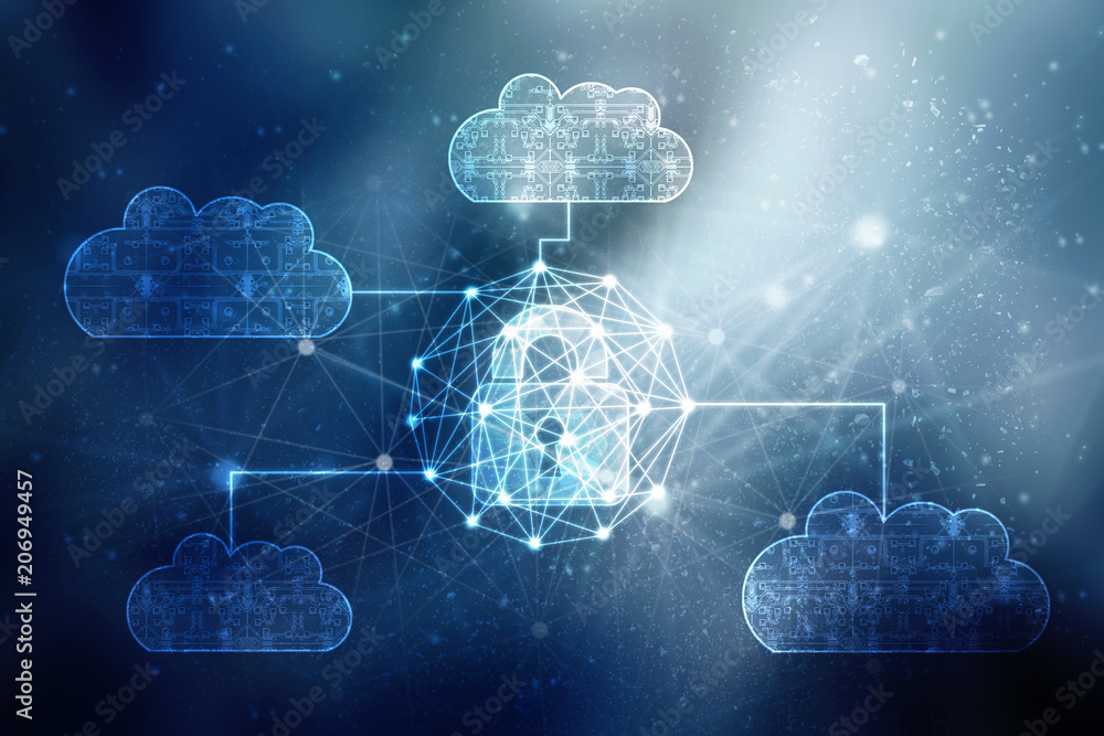 Poster 2d rendering cloud computing, security