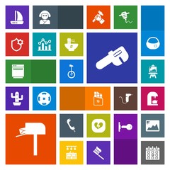 Modern, simple, colorful vector icon set with love, bar, day, phone, drawing, communication, kitchen, circus, hammer, wind, artist, time, chocolate, business, schedule, mail, message, oven, food icons