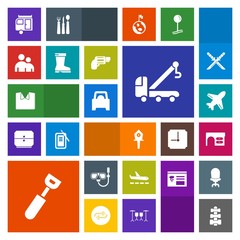 Modern, simple, colorful vector icon set with office, nest, aircraft, table, snorkel, shirt, spoon, fashion, spring, airport, clothing, desk, water, summer, house, business, work, plane, white icons