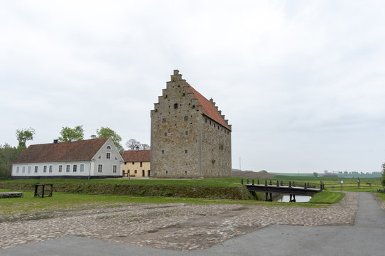 Medieval stronghold Glimmingehus in Sweden