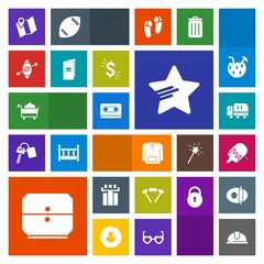 Modern, simple, colorful vector icon set with helmet, holiday, dessert, jump, restaurant, audio, cream, parachuting, sweet, drawer, brochure, clothing, safety, car, sky, sailboat, sign, ice, box icons