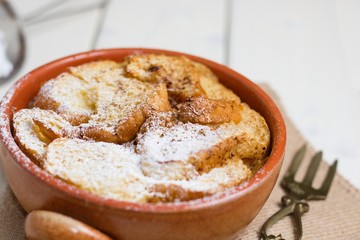 Bread butter pudding