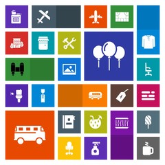 Modern, simple, colorful vector icon set with drink, glass, armchair, modern, transport, juice, background, space, real, speed, decoration, interior, birthday, telephone, cup, old, estate, home icons