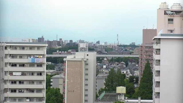 TAKASHIMADAIRA,  TOKYO,  JAPAN - CIRCA MAY 2018 : Scenery of RESIDENTIAL APARTMENT AREA around TAKASHIMADAIRA area in ITABASHI WARD.