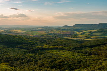 Pilisjászfalu landscape in Hungary 2018 summer while hiking nature