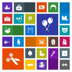 Modern, simple, colorful vector icon set with swine, juice, present, call, ring, library, cut, dessert, sunglasses, tool, cocktail, sweet, birthday, drink, sport, boat, animal, nature, fashion icons