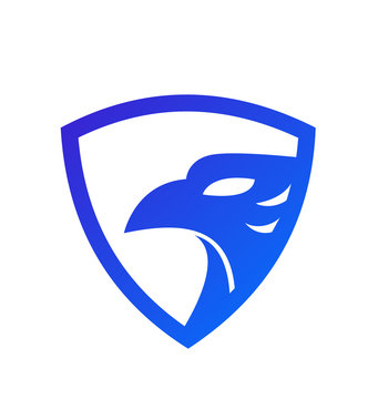eagle animal logo vector icon illustration
