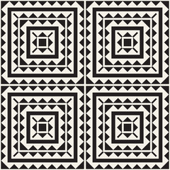 Obraz premium Seamless surface geometric design. Repeating tiles ornament background. Vector shapes pattern