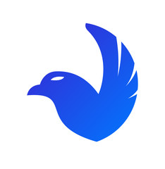 eagle animal logo vector icon illustration
