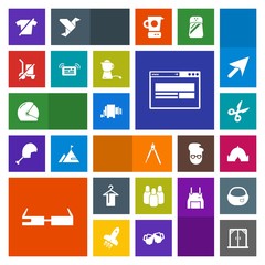 Modern, simple, colorful vector icon set with engineering, shopping, tool, camp, cut, instrument, divider, window, clothing, travel, bowling, cone, home, scale, ball, motorbike, modern, message icons