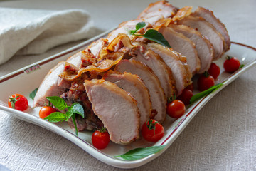 Meat, pork baked