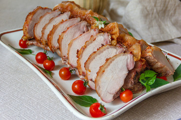 Meat, pork baked