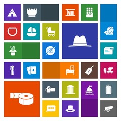 Modern, simple, colorful vector icon set with gun, file, interior, home, smart, architecture, adhesive, cannon, document, gadget, travel, camp, cabinet, tent, photo, watch, magic, time, city, no icons