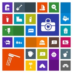 Modern, simple, colorful vector icon set with espresso, coupon, wc, equipment, cafe, fashion, hat, hygiene, bathroom, bath, footwear, coffee, food, care, style, leather, toilet, breakfast, sign icons