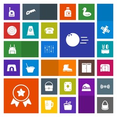 Modern, simple, colorful vector icon set with child, cook, ball, equality, chef, achievement, game, winner, award, fashion, bag, automobile, dinner, elevator, bowling, spoon, background, auto icons