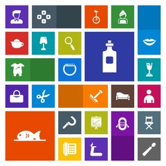 Modern, simple, colorful vector icon set with raking, boy, business, rake, clothes, teapot, breakfast, child, farming, tea, baby, man, home, beverage, kitchen, gadget, harvest, glass, kid, meat icons