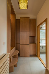 Laundry wardrobe closet and pantry with washing machine