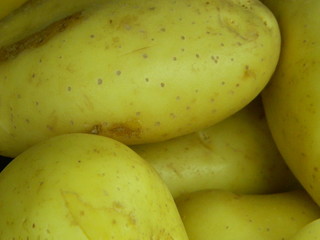 Close up of some potatoes