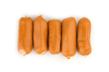 sausage small isolated on white background