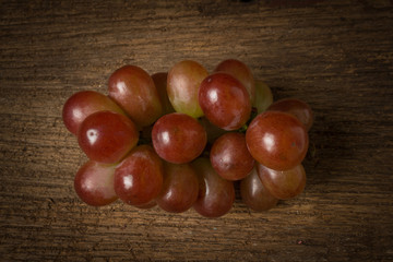 grapes red old wood