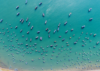 Fishing village in Mui Ne Vietnam and their unique basket boats