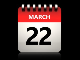 3d 22 march calendar - 206963076