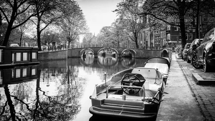 Tuinposter Amsterdam Black/White © JOSEF
