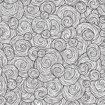 Seamless Pattern for coloring book.