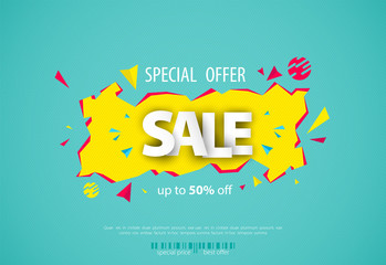 Sale banner template design for your business.