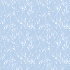 Seamless abstract hand-drawn waves pattern, wavy background.