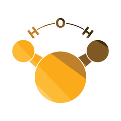 Icon of chemical molecule water