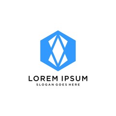 Naklejka premium Logo abstract technology