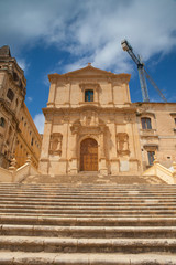 Ruins of baroque style architecture, Noto, Italy