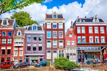 Fototapeta na wymiar Houses in Amsterdam